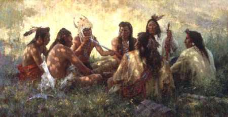 Crow Pipe Cerem by Howard Terpning Pricing Limited Edition Print image