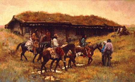Trading Post Chadr by Howard Terpning Pricing Limited Edition Print image