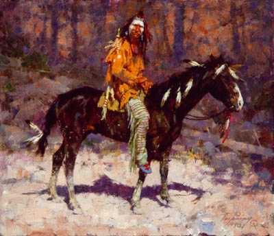 Horse Feathers by Howard Terpning Pricing Limited Edition Print image