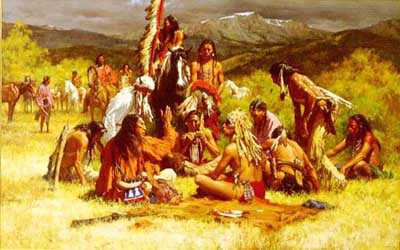 Council Of Chiefs by Howard Terpning Pricing Limited Edition Print image