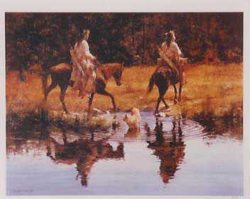 Go Back To Camp by Howard Terpning Pricing Limited Edition Print image