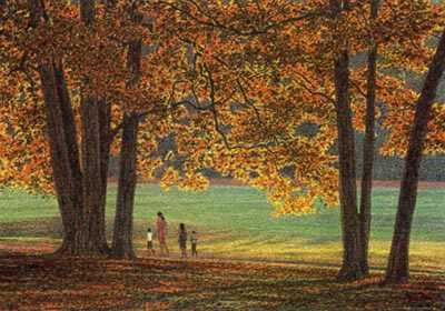 Evening Walk by Carl Hoffner Pricing Limited Edition Print image
