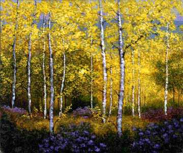 Birches by Patrick Antonelle Pricing Limited Edition Print image
