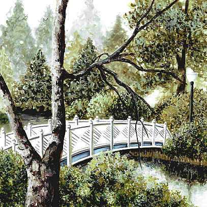 Bridge Quiet Waters by Jennifer A Wheatley Pricing Limited Edition Print image
