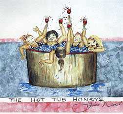Hot Tub Honeys by Jill Haney-Neal Pricing Limited Edition Print image