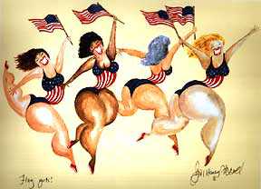 Flag Girls by Jill Haney-Neal Pricing Limited Edition Print image