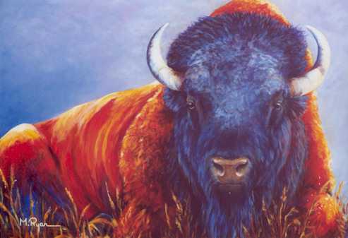 Chief Resting Bull by Maria A Ryan Pricing Limited Edition Print image