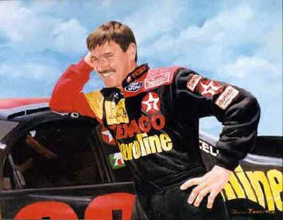 Davey Allison by Jeanne Barnes Pricing Limited Edition Print image