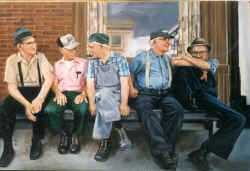 Railroad Talk by Jeanne Barnes Pricing Limited Edition Print image