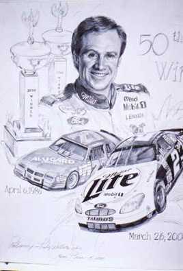 Rusty Wallace by Jeanne Barnes Pricing Limited Edition Print image