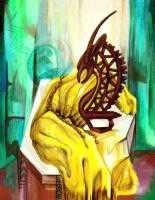 Yellow Drape by Marcella Hayes Muhammad Pricing Limited Edition Print image