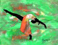 Ballerina Kick Gcso by Marcella Hayes Muhammad Pricing Limited Edition Print image