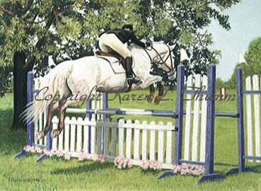 Over The Oxer by Karen L Thumm Pricing Limited Edition Print image