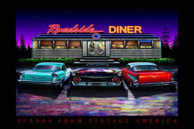 Roadside Diner by Helen Flint Pricing Limited Edition Print image