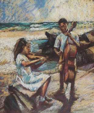 Young Musicians by Sharon Wilson Pricing Limited Edition Print image