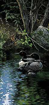 Dancing Water Loons by Persis Clayton Weirs Pricing Limited Edition Print image