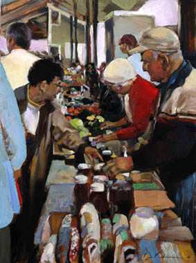 St Paul Farmers Mkt by Dan Mackerman Pricing Limited Edition Print image