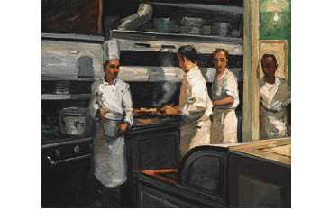 Four Cooks Night by Sally Storch Pricing Limited Edition Print image