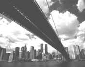 Brooklyn Brid W Clouds by Allan Montaine Pricing Limited Edition Print image