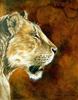 Portent Lioness Ii by Kindrie Grove Pricing Limited Edition Print image