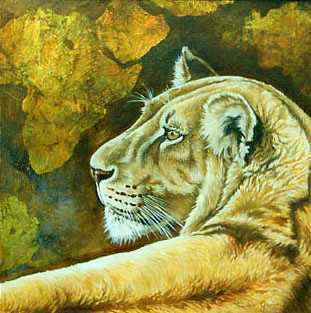 Portent Lioness I by Kindrie Grove Pricing Limited Edition Print image