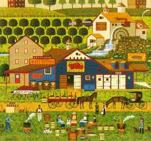 Applebutter Makers by Charles Wysocki Pricing Limited Edition Print image
