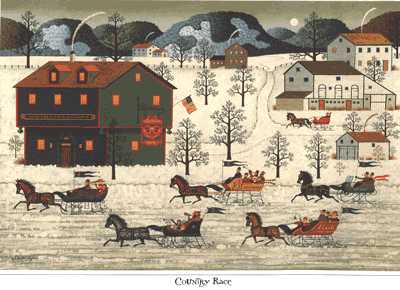 Country Race by Charles Wysocki Pricing Limited Edition Print image