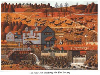 Foxy Fox Outfoxes by Charles Wysocki Pricing Limited Edition Print image