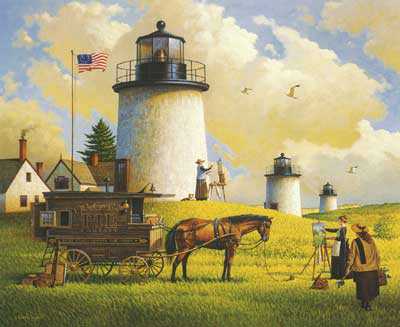 Three Sisters Nauset by Charles Wysocki Pricing Limited Edition Print image