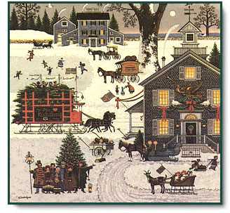 Cape Cod Christmas by Charles Wysocki Pricing Limited Edition Print image