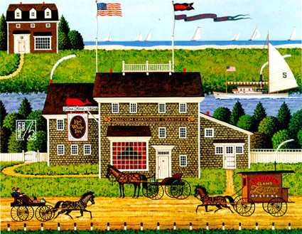 Red Whale Inn by Charles Wysocki Pricing Limited Edition Print image