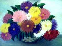Cathis Dahlias by Sheila Rickard Pricing Limited Edition Print image