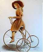 Girl On Tricycle by Sheila Rickard Pricing Limited Edition Print image