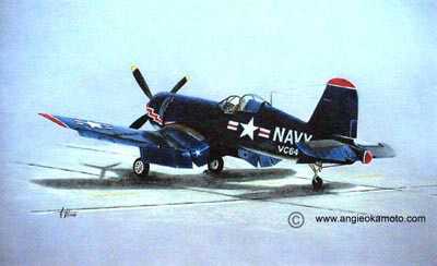 F4u Corsair by Angie Okamoto-Ong Pricing Limited Edition Print image