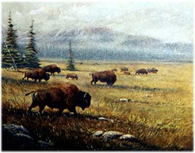 Yellowstone Herd by Ronnie Wells Pricing Limited Edition Print image