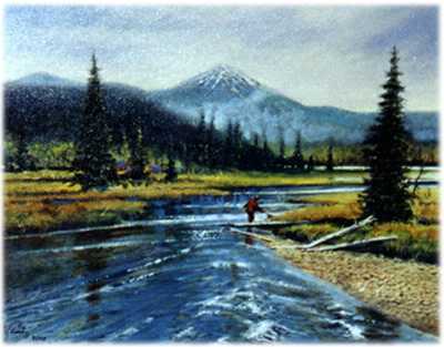 High Country Stream by Ronnie Wells Pricing Limited Edition Print image