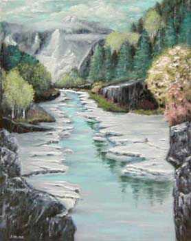 Mountain River Ice by Anthony Wallace Pricing Limited Edition Print image