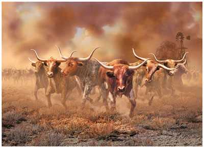 Day Of The Horns by Roberta Wesley Pricing Limited Edition Print image