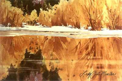 Merced River Reflectn by Lady Jill Mueller Pricing Limited Edition Print image