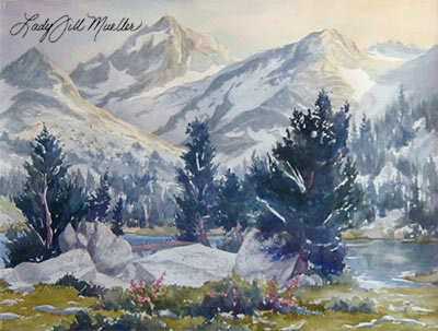 Evening Heart Lake by Lady Jill Mueller Pricing Limited Edition Print image
