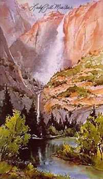 Yosemite Falls Spr by Lady Jill Mueller Pricing Limited Edition Print image