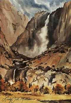 Yosemite Falls by Lady Jill Mueller Pricing Limited Edition Print image