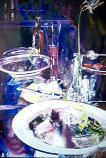Dinner With Friends by Mark E Mehaffey Pricing Limited Edition Print image