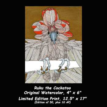 Ruku Cockatoo by Debi Mortenson Pricing Limited Edition Print image