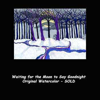 Waiting Moon Say Bw by Debi Mortenson Pricing Limited Edition Print image