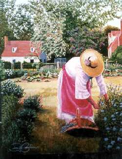 Granny In Garden by Timothy Beacham Pricing Limited Edition Print image