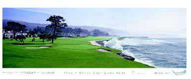 Pebble Beach 18 by Patrick Drickey Pricing Limited Edition Print image