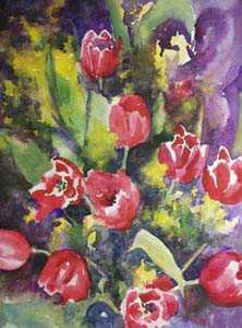 Tulip Bouquet by Cheryl St John Pricing Limited Edition Print image