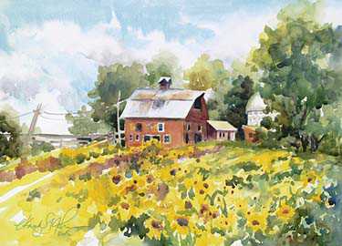 Sunflower Harvest by Cheryl St John Pricing Limited Edition Print image