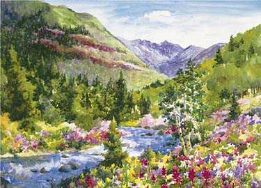 Wildflowr Hike Vail by Cheryl St John Pricing Limited Edition Print image